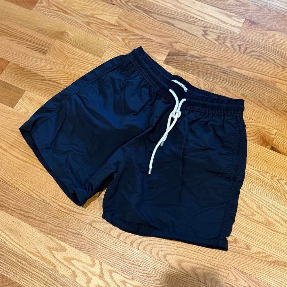 SOLID & STRIPED Navy Blue Men’s Swim Trunks
